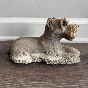 Vintage Sandicast Schnauzer Statue